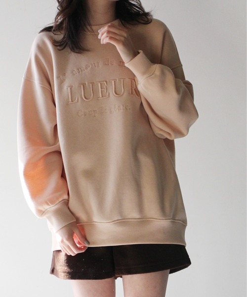 NOMAE（ノーマエ）の「【NOMAE】エンブロイダリーロゴスウェット（スウェット・レディース・ホワイト/ブラック/イエロー/ライトピンク・FREE）」の8枚目の写真