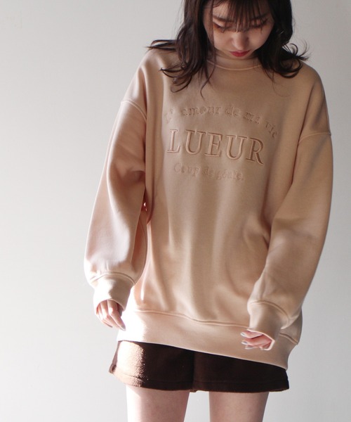 NOMAE（ノーマエ）の「【NOMAE】エンブロイダリーロゴスウェット（スウェット・レディース・ホワイト/ブラック/イエロー/ライトピンク・FREE）」の9枚目の写真