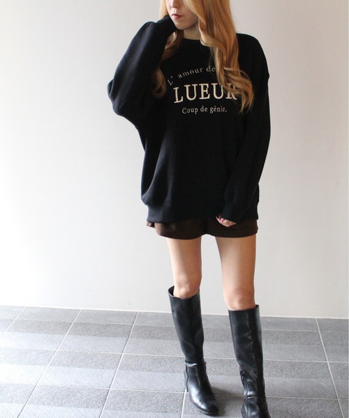 NOMAE（ノーマエ）の「【NOMAE】エンブロイダリーロゴスウェット（スウェット・レディース・ホワイト/ブラック/イエロー/ライトピンク・FREE）」の10枚目の写真