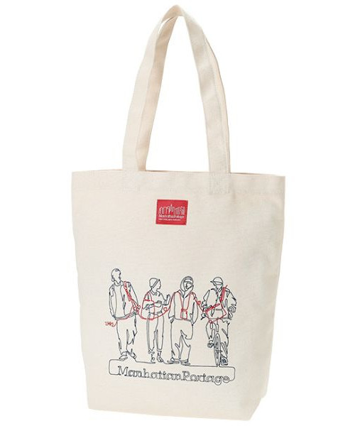 Manhattan Portage（マンハッタンポーテージ）の「Manhattan Portage/マンハッタンポーテージ カジュアルトートバッグ Canvas Art 2021 MP1352CV21（トートバッグ・メンズ・ホワイト/ブラック・M）」の7枚目の写真