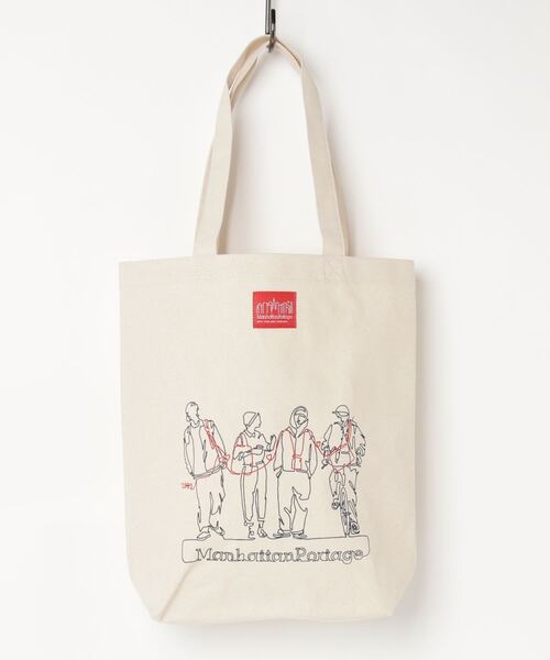 Manhattan Portage（マンハッタンポーテージ）の「Manhattan Portage/マンハッタンポーテージ カジュアルトートバッグ Canvas Art 2021 MP1352CV21（トートバッグ・メンズ・ホワイト/ブラック・M）」の13枚目の写真