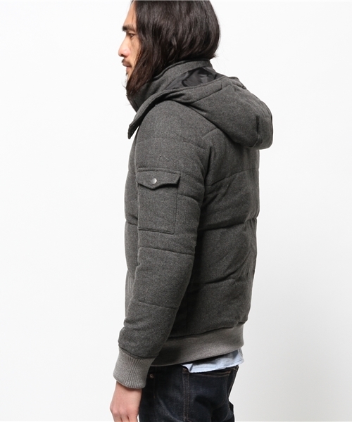 JOURNAL STANDARD relume(ジャーナルスタンダード レリューム)の「フラノダウンブルゾン(ダウンジャケット/コート・メンズ・チャコールグレー/グレー/ネイビー・SMALL/LARGE/MEDIUM)」の5枚目の写真