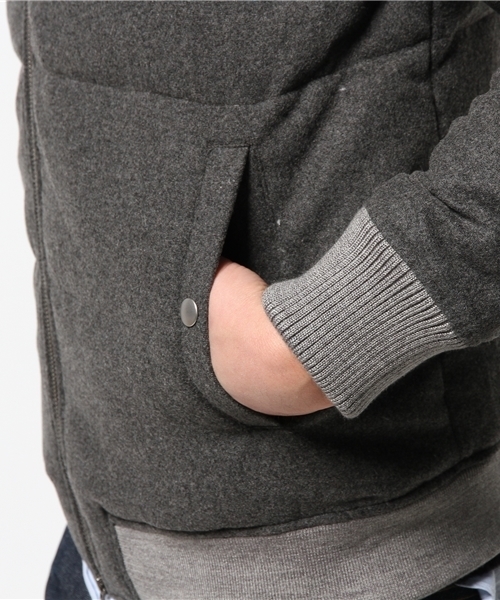 JOURNAL STANDARD relume(ジャーナルスタンダード レリューム)の「フラノダウンブルゾン(ダウンジャケット/コート・メンズ・チャコールグレー/グレー/ネイビー・SMALL/LARGE/MEDIUM)」の8枚目の写真