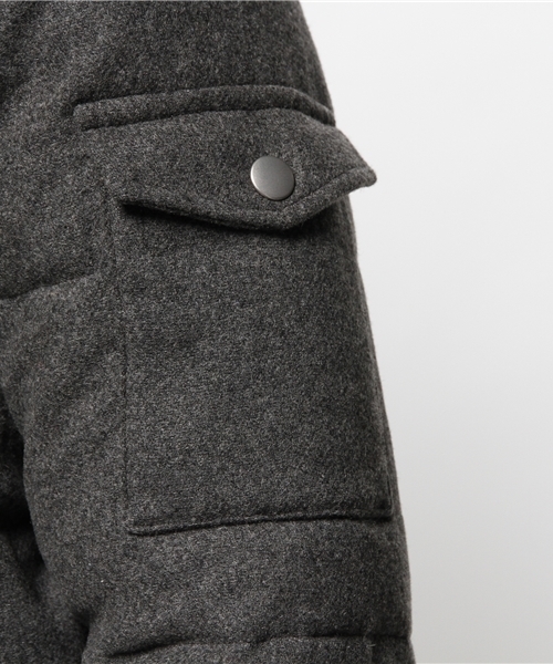 JOURNAL STANDARD relume(ジャーナルスタンダード レリューム)の「フラノダウンブルゾン(ダウンジャケット/コート・メンズ・チャコールグレー/グレー/ネイビー・SMALL/LARGE/MEDIUM)」の10枚目の写真