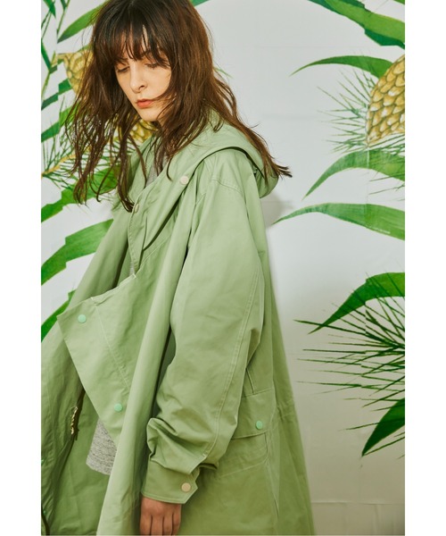 And A（アンドエー）の「AlexanderLeeChang アレキサンダーリーチャン / LONG FREAKS MODS COAT ロングフリークスモッズコート / AC032201（モッズコート・メンズ・ベージュ/オリーブ/ミント・2/3）」の3枚目の写真