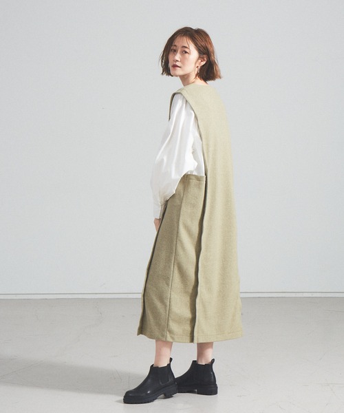 Abahouse Devinette（ドゥヴィネット）の「【Mylanka】レイヤードワンピース（ワンピース・レディース・ブラウン/グリーン/チャコールグレー・フリー）」の3枚目の写真