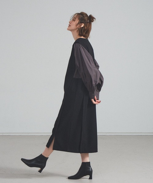 Abahouse Devinette（ドゥヴィネット）の「【Mylanka】レイヤードワンピース（ワンピース・レディース・ブラウン/グリーン/チャコールグレー・フリー）」の11枚目の写真