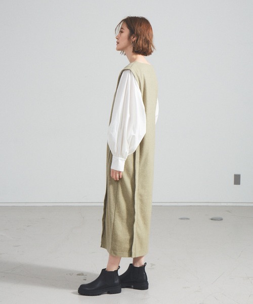 Abahouse Devinette（ドゥヴィネット）の「【Mylanka】レイヤードワンピース（ワンピース・レディース・ブラウン/グリーン/チャコールグレー・フリー）」の8枚目の写真