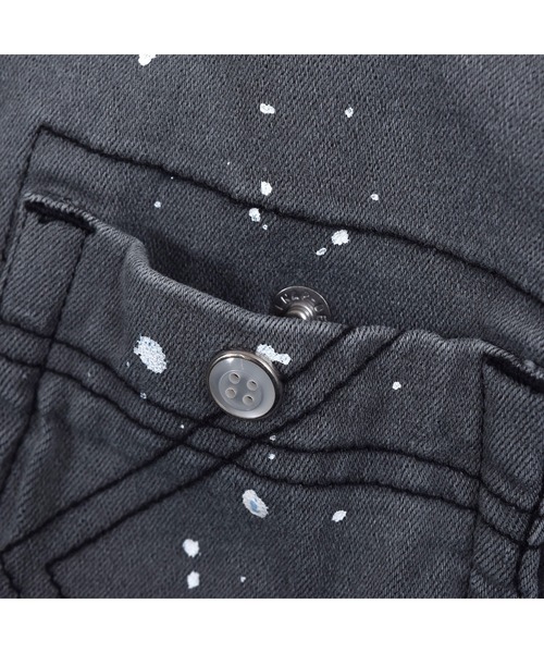 WASK（ワスク）の「WASK/ペンキ 飛ばし プリント ワイド デニム シャツ (100~160cm)（シャツ/ブラウス・キッズ・ブラック・100/130/120/150/140/110/160）」の13枚目の写真