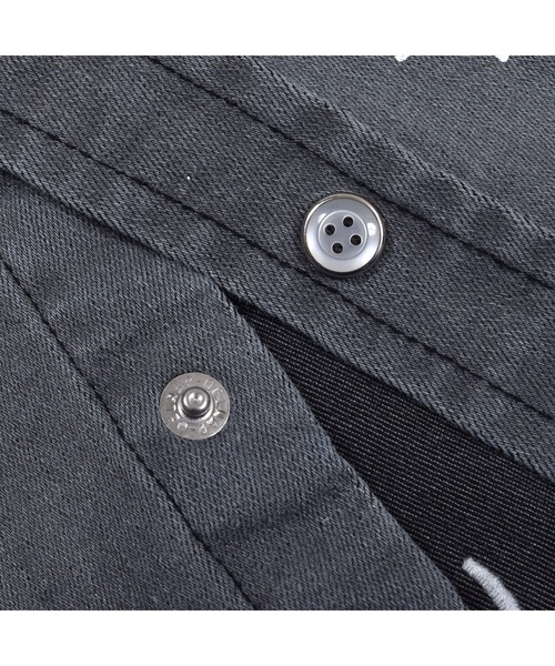 WASK（ワスク）の「WASK/ペンキ 飛ばし プリント ワイド デニム シャツ (100~160cm)（シャツ/ブラウス・キッズ・ブラック・100/130/120/150/140/110/160）」の10枚目の写真