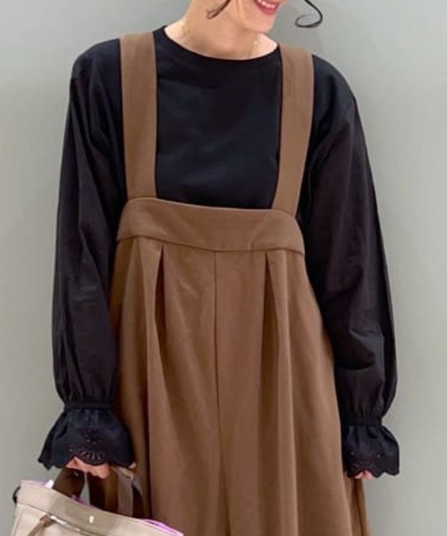 studio CLIP(スタディオクリップ)の「袖コンシャス長袖Tシャツ(Tシャツ/カットソー・レディース・ホワイト/ブラック/オフホワイト・FREE)」の3枚目の写真