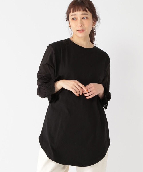 studio CLIP(スタディオクリップ)の「袖コンシャス長袖Tシャツ(Tシャツ/カットソー・レディース・ホワイト/ブラック/オフホワイト・FREE)」の15枚目の写真
