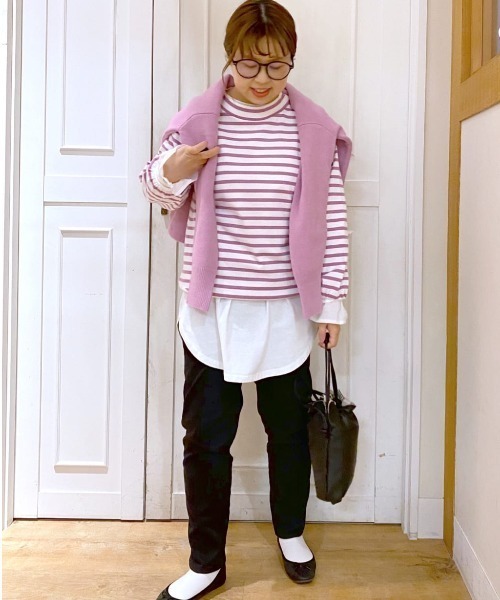 studio CLIP(スタディオクリップ)の「袖コンシャス長袖Tシャツ(Tシャツ/カットソー・レディース・ホワイト/ブラック/オフホワイト・FREE)」の22枚目の写真