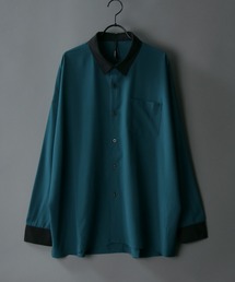 Oversize Drop shoulder Stretch shirt/オーバーサイズ ドロップショルダー ストレッチ シャツ