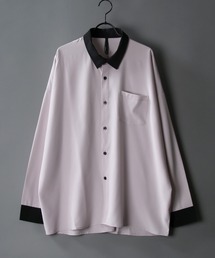 Oversize Drop shoulder Stretch shirt/オーバーサイズ ドロップショルダー ストレッチ シャツ