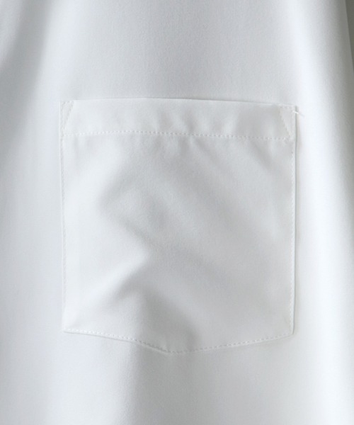 SITRY（シトリー）の「Oversize Drop shoulder Stretch shirt/オーバーサイズ ドロップショルダー ストレッチ シャツ（シャツ/ブラウス・メンズ・ホワイト/チャコールグレー/サックスブルー/グリーン/イエロー/グリーン系その他/ブルー系その他/グレイッシュベージュ/ホワイト系その他/グレー系その他/ベージュ/ネイビー/パープル/パープル系その他/ブラック系その他/ブラック/ブルー系その他2・M/L/XL）」の19枚目の写真