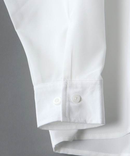 SITRY（シトリー）の「Oversize Drop shoulder Stretch shirt/オーバーサイズ ドロップショルダー ストレッチ シャツ（シャツ/ブラウス・メンズ・ホワイト/チャコールグレー/サックスブルー/グリーン/イエロー/グリーン系その他/ブルー系その他/グレイッシュベージュ/ホワイト系その他/グレー系その他/ベージュ/ネイビー/パープル/パープル系その他/ブラック系その他/ブラック/ブルー系その他2・M/L/XL）」の21枚目の写真