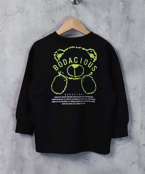 THE CASUAL(カジュアル)の「ビッグシルエットプリントトレーナー キッズ(スウェット・キッズ・ホワイト系/ブラック系/ブラック系2/杢グレー/ブラック系1/カーキ/オフホワイト/チャコール/ブラック/ベージュ系/ネイビー/グリーン系/ブラック系4/ブルー系/ミント/ベージュ/ブラック系3/オートミール・130cm/120cm/150cm/110cm/160cm/140cm)」の8枚目の写真