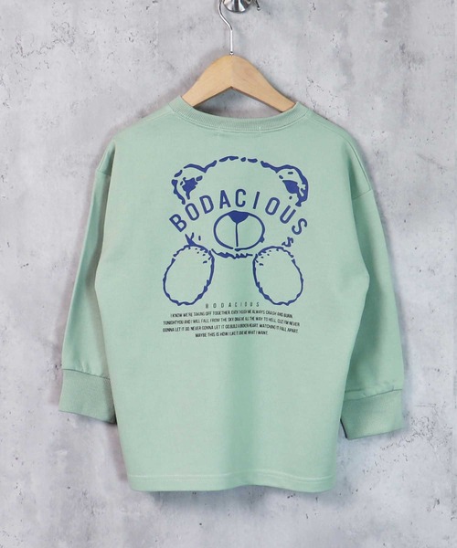 THE CASUAL(カジュアル)の「ビッグシルエットプリントトレーナー キッズ(スウェット・キッズ・ホワイト系/ブラック系/ブラック系2/杢グレー/ブラック系1/カーキ/オフホワイト/チャコール/ブラック/ベージュ系/ネイビー/グリーン系/ブラック系4/ブルー系/ミント/ベージュ/ブラック系3/オートミール・130cm/120cm/150cm/110cm/160cm/140cm)」の16枚目の写真