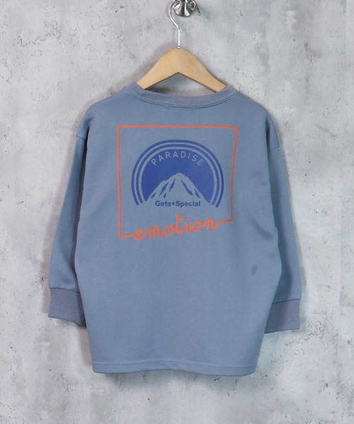 THE CASUAL(カジュアル)の「ビッグシルエットプリントトレーナー キッズ(スウェット・キッズ・ホワイト系/ブラック系/ブラック系2/杢グレー/ブラック系1/カーキ/オフホワイト/チャコール/ブラック/ベージュ系/ネイビー/グリーン系/ブラック系4/ブルー系/ミント/ベージュ/ブラック系3/オートミール・130cm/120cm/150cm/110cm/160cm/140cm)」の18枚目の写真