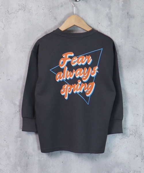 THE CASUAL(カジュアル)の「ビッグシルエットプリントトレーナー キッズ(スウェット・キッズ・ホワイト系/ブラック系/ブラック系2/杢グレー/ブラック系1/カーキ/オフホワイト/チャコール/ブラック/ベージュ系/ネイビー/グリーン系/ブラック系4/ブルー系/ミント/ベージュ/ブラック系3/オートミール・130cm/120cm/150cm/110cm/160cm/140cm)」の10枚目の写真