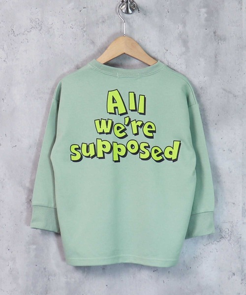 THE CASUAL(カジュアル)の「ビッグシルエットプリントトレーナー キッズ(スウェット・キッズ・ホワイト系/ブラック系/ブラック系2/杢グレー/ブラック系1/カーキ/オフホワイト/チャコール/ブラック/ベージュ系/ネイビー/グリーン系/ブラック系4/ブルー系/ミント/ベージュ/ブラック系3/オートミール・130cm/120cm/150cm/110cm/160cm/140cm)」の15枚目の写真