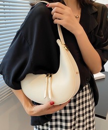 florist | 【2WAY/3WAY】PUレザーのハーフムーンショルダーバッグ/ハンドバッグ(ショルダーバッグ)