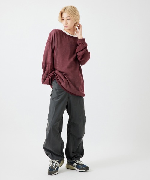 re_k by JUNRED（レクバイジュンレッド）の「【　re_k by JUNRED　】バルーンカーゴパンツ（カーゴパンツ・メンズ・オフホワイト/チャコールグレー・L/S/M）」の21枚目の写真