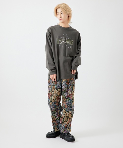 re_k by JUNRED(レクバイジュンレッド)の「【 re_k by JUNRED 】オーバーデイジーBIGロングスリーブTee(Tシャツ/カットソー・メンズ・ホワイト/チャコールグレー/グリーン・LL/S/M/L)」の7枚目の写真