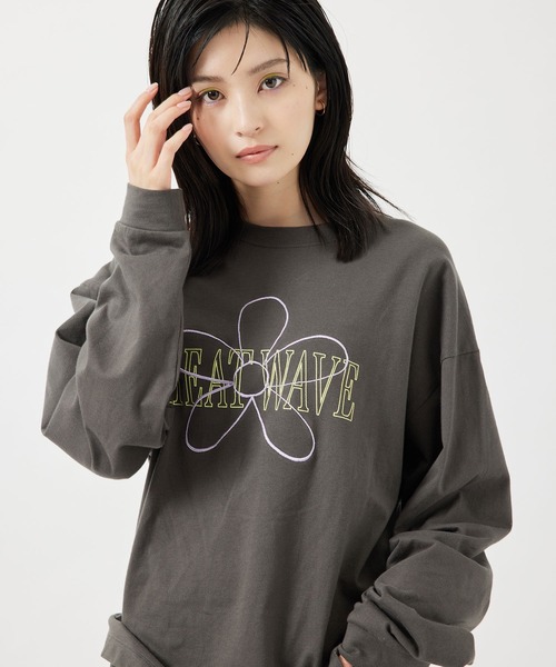 re_k by JUNRED(レクバイジュンレッド)の「【 re_k by JUNRED 】オーバーデイジーBIGロングスリーブTee(Tシャツ/カットソー・メンズ・ホワイト/チャコールグレー/グリーン・LL/S/M/L)」の14枚目の写真