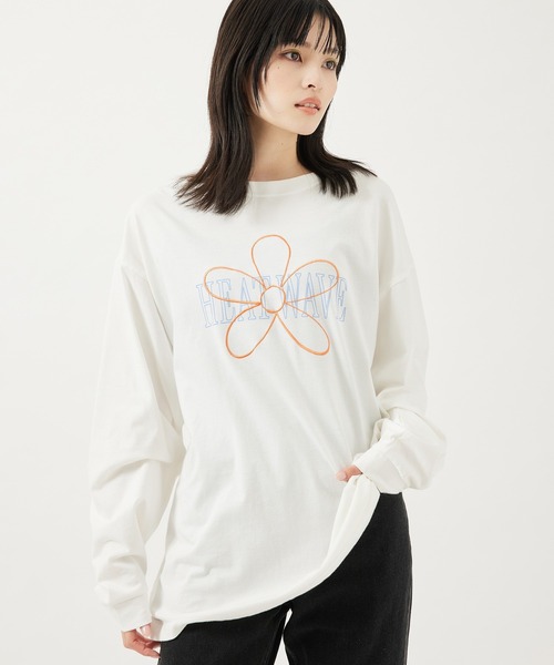 re_k by JUNRED(レクバイジュンレッド)の「【 re_k by JUNRED 】オーバーデイジーBIGロングスリーブTee(Tシャツ/カットソー・メンズ・ホワイト/チャコールグレー/グリーン・LL/S/M/L)」の16枚目の写真