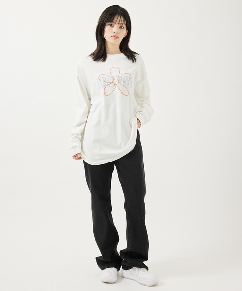 re_k by JUNRED(レクバイジュンレッド)の「【 re_k by JUNRED 】オーバーデイジーBIGロングスリーブTee(Tシャツ/カットソー・メンズ・ホワイト/チャコールグレー/グリーン・LL/S/M/L)」の20枚目の写真