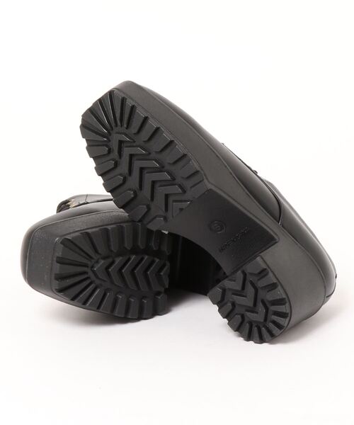 Zipper（ジッパー）の「【Zipper】<2022SS>スクエアトゥ 厚底レースアップシューズ（ドレスシューズ・レディース・ブラック・S/M/L/LL）」の2枚目の写真