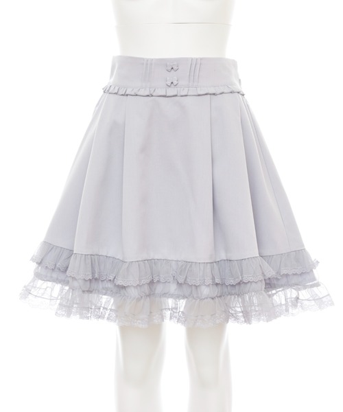 Secret Honey（シークレットハニー）の「裾シアータックフレアスカート（スカート・レディース・ブラック/ピンク/グレー・MEDIUM）」の8枚目の写真