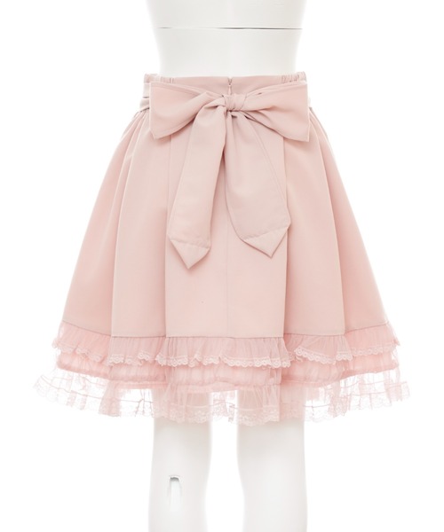 Secret Honey（シークレットハニー）の「裾シアータックフレアスカート（スカート・レディース・ブラック/ピンク/グレー・MEDIUM）」の10枚目の写真