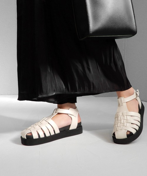 minia(ミニア)の「厚底グルカスポサン ◇(サンダル・レディース・アイボリー/ブラック/ブラウン・S/M/L)」の1枚目の写真