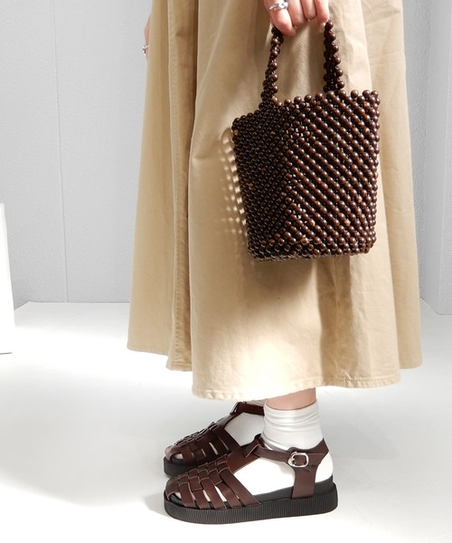 minia(ミニア)の「厚底グルカスポサン ◇(サンダル・レディース・アイボリー/ブラック/ブラウン・S/M/L)」の12枚目の写真