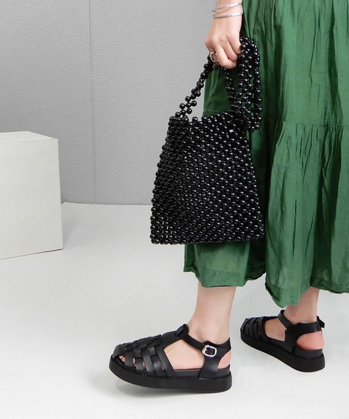 minia(ミニア)の「厚底グルカスポサン ◇(サンダル・レディース・アイボリー/ブラック/ブラウン・S/M/L)」の18枚目の写真