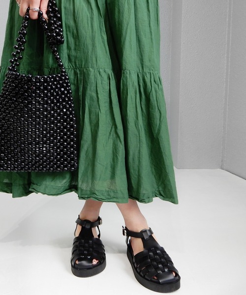 minia(ミニア)の「厚底グルカスポサン ◇(サンダル・レディース・アイボリー/ブラック/ブラウン・S/M/L)」の17枚目の写真