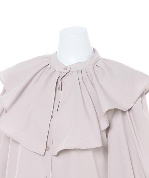 INGNI（イング）の「BIGフリルカラー／ブラウス（シャツ/ブラウス・レディース・オフホワイト/グレー/ブラック・M）」の11枚目の写真