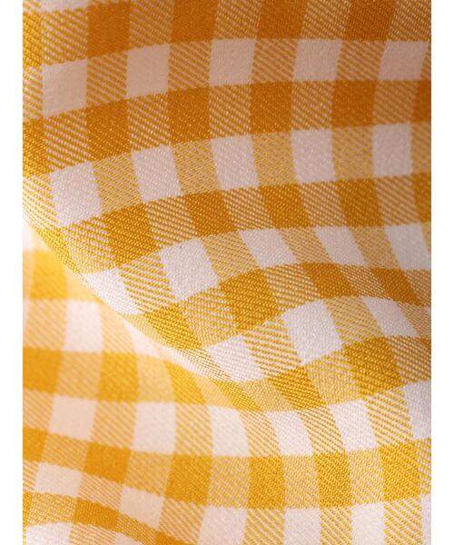 Green　Parks（グリーンパークス）の「・novem9 ギンガムチェックフレアスカート（スカート・レディース・グリーン/オレンジ/ブラック/イエロー・FREE）」の7枚目の写真