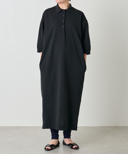 BEARDSLEY（ビアズリー）の「ビッグポロワンピース（シャツワンピース・レディース・ブラック・FREE）」の14枚目の写真