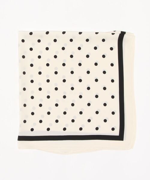 Te chichi（テチチ）の「パネルドットスカーフ（バンダナ/スカーフ・レディース・ブラック/オフホワイト・ﾌﾘ-）」の2枚目の写真