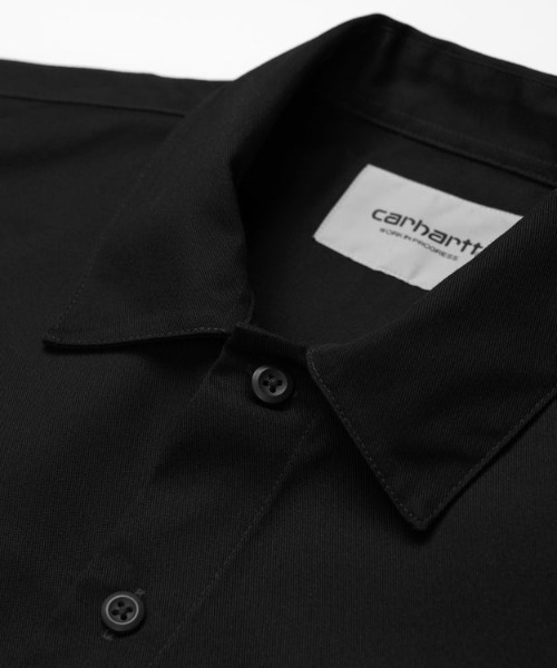 Carhartt WIP(カーハートダブリューアイピー)の「Carhartt WIP/カーハートダブリューアイピー 半袖シャツ レギュラーフィット レギュラーカラー 無地 I027580(シャツ/ブラウス・メンズ・ベージュ/ブラック/イエロー・L/XL/M/S)」の8枚目の写真