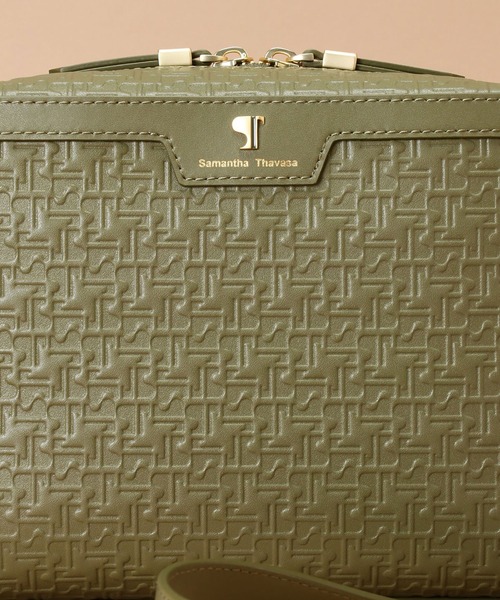 Samantha Thavasa（サマンサタバサ）の「Pomme d'espoir ポムディスポワール 型押しスクエアショルダーバッグ（ショルダーバッグ・レディース・ピンクベージュ/ブラック/カーキ/ライトグレー/ベージュ/ワインレッド/キャメル・FREE）」の13枚目の写真