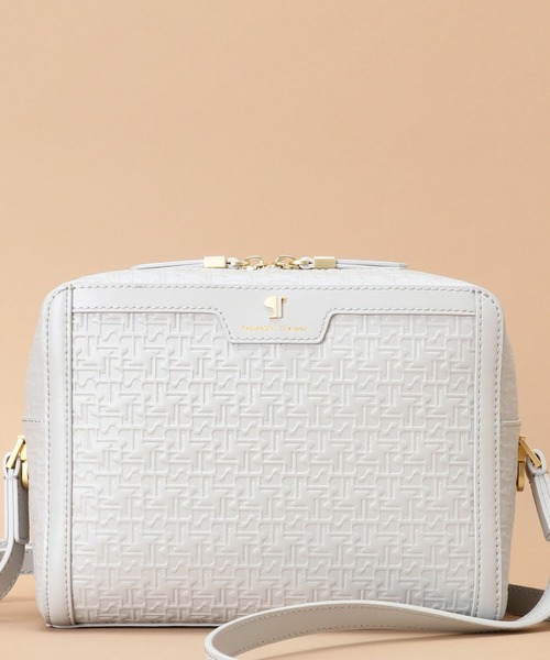 Samantha Thavasa（サマンサタバサ）の「Pomme d'espoir ポムディスポワール 型押しスクエアショルダーバッグ（ショルダーバッグ・レディース・ピンクベージュ/ブラック/カーキ/ライトグレー/ベージュ/ワインレッド/キャメル・FREE）」の19枚目の写真