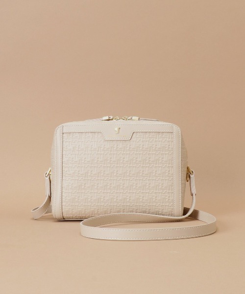 Samantha Thavasa（サマンサタバサ）の「Pomme d'espoir ポムディスポワール 型押しスクエアショルダーバッグ（ショルダーバッグ・レディース・ピンクベージュ/ブラック/カーキ/ライトグレー/ベージュ/ワインレッド/キャメル・FREE）」の8枚目の写真