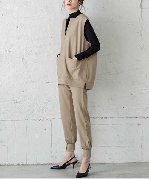 SUGAR BISKET(シュガービスケット)の「ライトダンボールセットアップ(セットアップ・レディース・ブラック/ベージュ/ブラウン/グレー・M/L)」の6枚目の写真