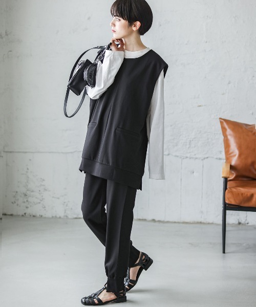 SUGAR BISKET(シュガービスケット)の「ライトダンボールセットアップ(セットアップ・レディース・ブラック/ベージュ/ブラウン/グレー・M/L)」の8枚目の写真