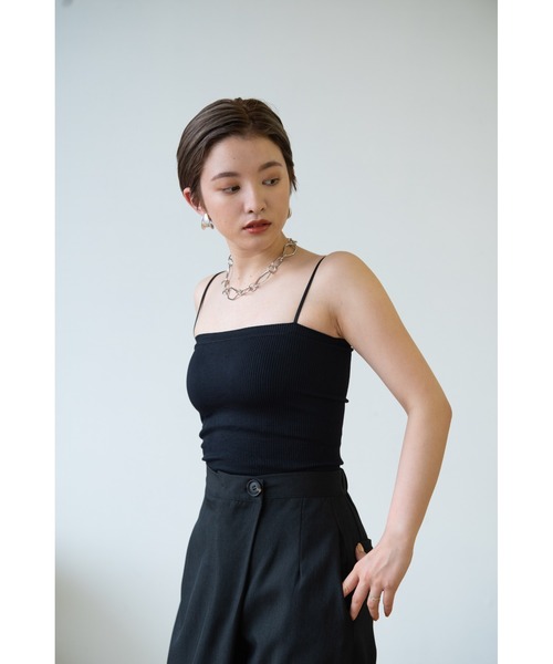 HANNE（アン）の「カップインリブキャミソール（キャミソール・レディース・ベージュ/ブラック/ホワイト・フリー）」の5枚目の写真